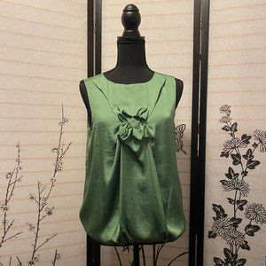 NWT Green Short Sleeve Studio M Blouse